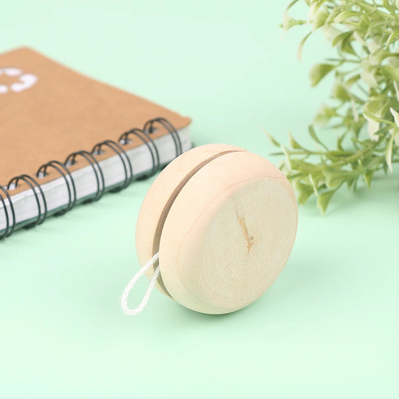 Portable Wooden Yoyo Ball Colorful Handmade Toy Creative Play & Craft Accessories for Children