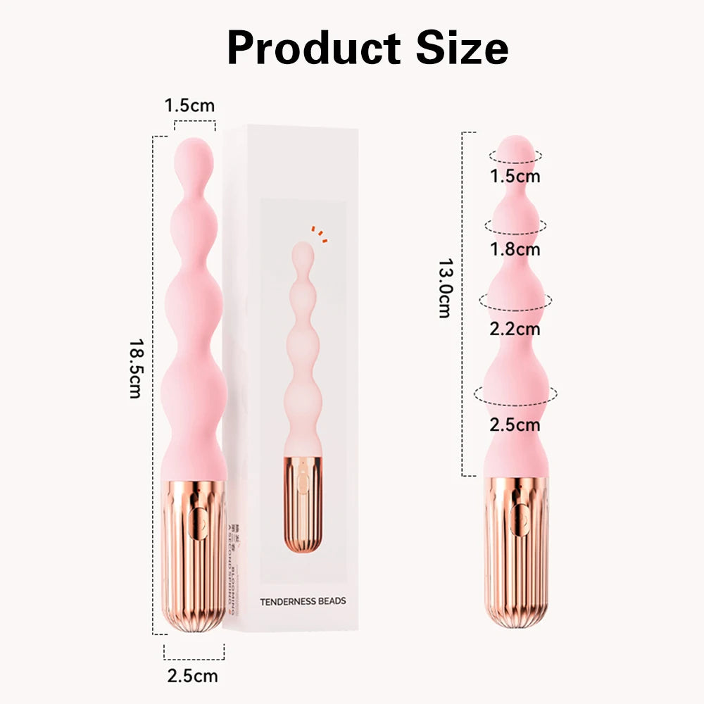 Anal Bead Vibrator For Women Vagina Clitoris Stimulator Vibrating Butt Plugs Male Prostate Massager Anus Sex Toy Couple Sex Toy