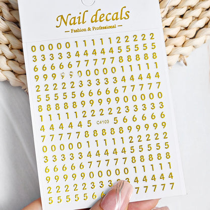 3D Metal Silver Flame Nails Stickers Gold Bronzing Stripe Lines Sliders Design Manicure French Nail Art Decoration Decal #Y2K