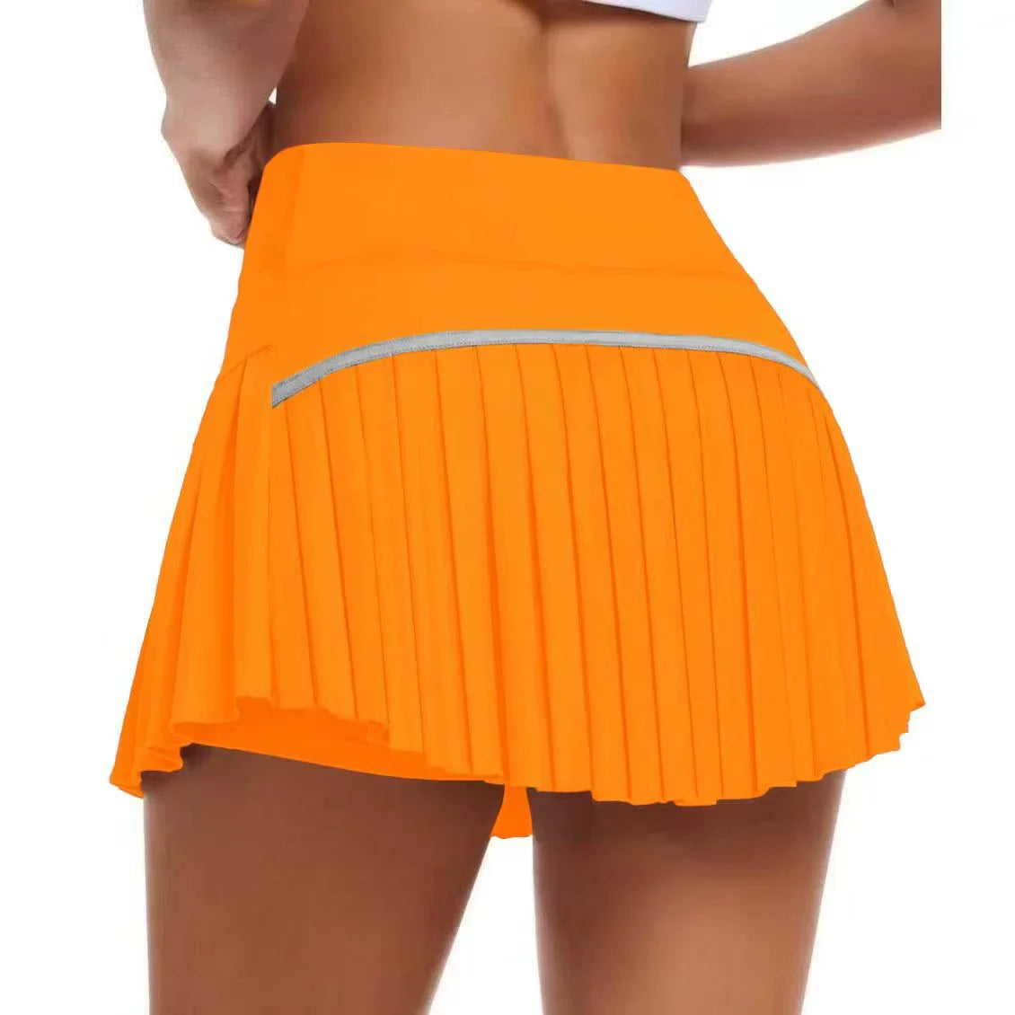 Fashion New Summer Sports Shorts Women Pleated Mini Skirt Anti Glare Short Skirt Running Outdoor Fitness Breathable Tennis Skirt