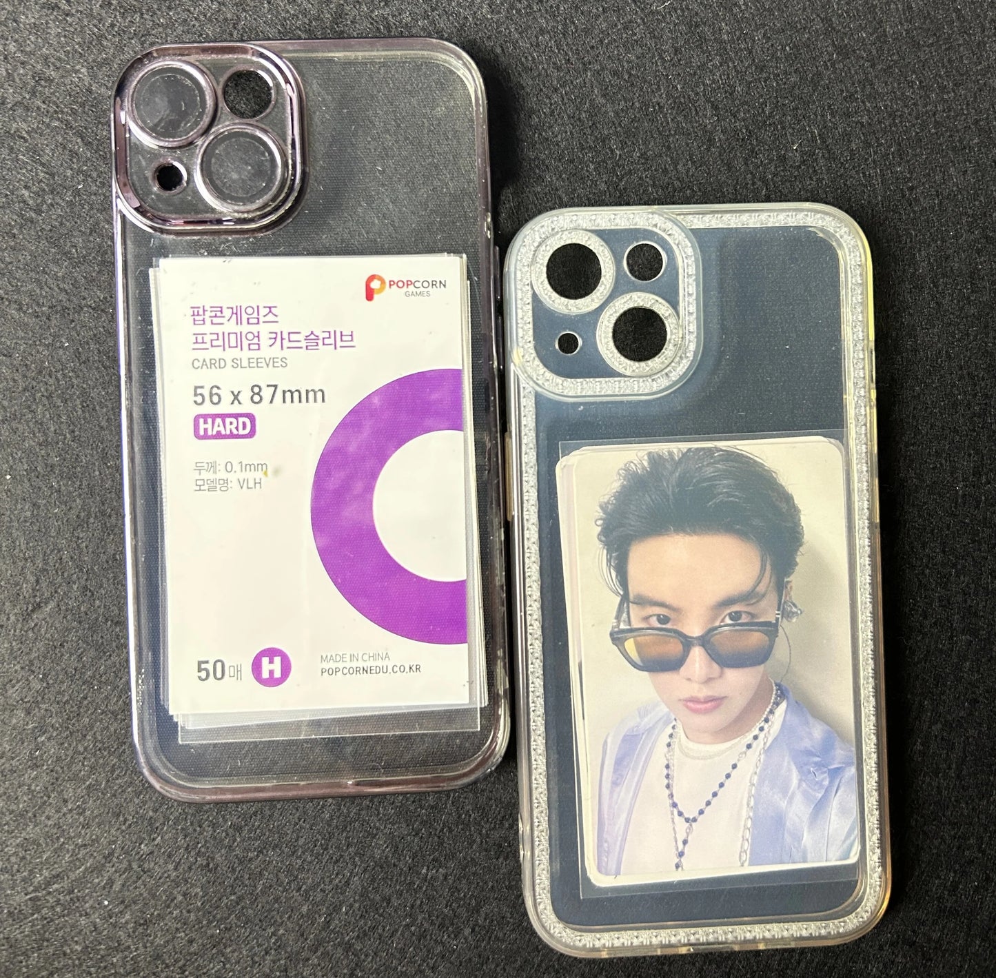 50-600Pcs Binder Photocard Transparent Kpop Idol Card Protective Sleeve Film Poker Protector Game Photos Holder Popcorn Sleeves
