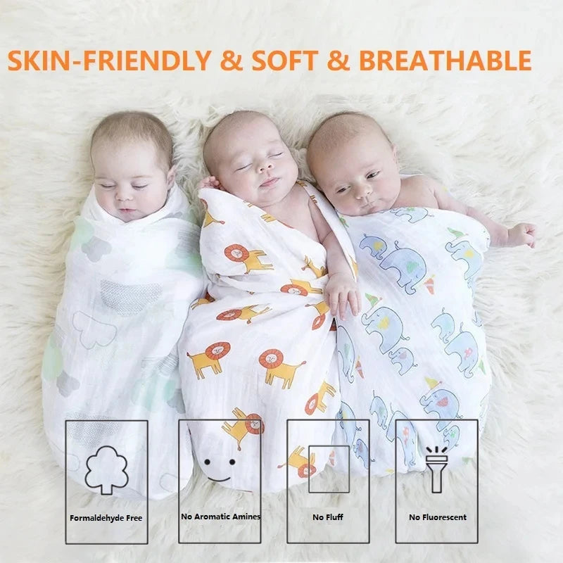 Swaddle Newborn Baby Blanket Muslin Blanket Bed Sheet Baby Bath Towel Multi Designs Functions Baby Wrap Infant Quilt
