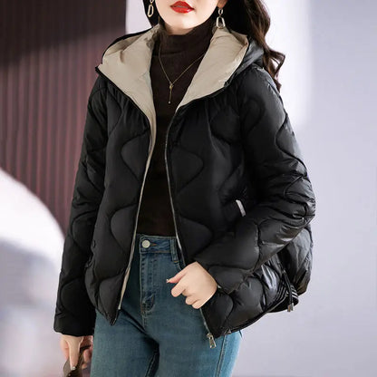 Hooded Parkas Women Winter 4XL Korean Fashion All-match Coats Thicken Keep Warm Streetwear Cold Wear Casual Female Outwear Ins