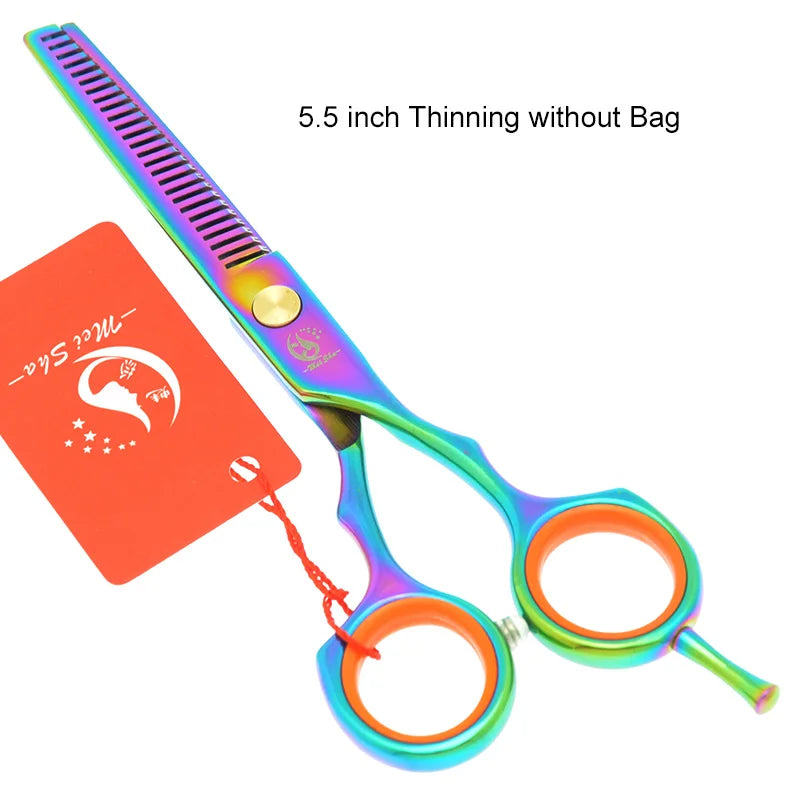 Meisha 5.5 inch Professional Hair Cutting Thinning Styling Tool Japan 440c Hairdressing Scissors Set Hair Salon Shears A0027A