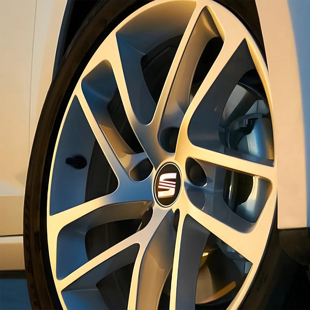 4Pcs 55/56/63mm Car Wheel Tire Center Emblem Cover Hub Caps Sticker for seat cupra Ateca Leon 6f 6j FR Mk2 Mk3 5f 1p lbiza Exeo