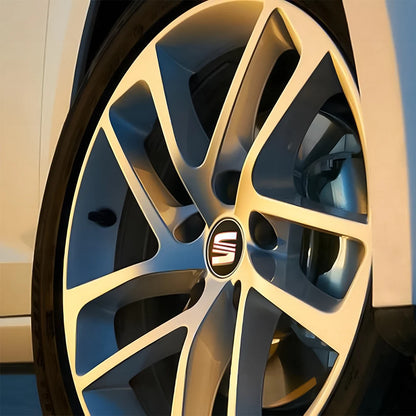 4Pcs 55/56/63mm Car Wheel Tire Center Emblem Cover Hub Caps Sticker for seat cupra Ateca Leon 6f 6j FR Mk2 Mk3 5f 1p lbiza Exeo