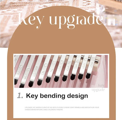 HLURU Kalimba 17 21 Key Thumb Piano Crystal Acrylic Kalimba 17 21 Key Finger Piano For Beginners And Child Keyboard Instrument