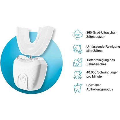 U-shaped Ultrasonic Electric Toothbrush 3 Modes Silicone Automatic Teeth Whitening Oral Care