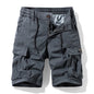 Men Summer New Multi Pockets Cotton Cargo Shorts Men Fashion Solid Quick Dry Joggers Shorts Pants Outdoor Breathable Shorts Male