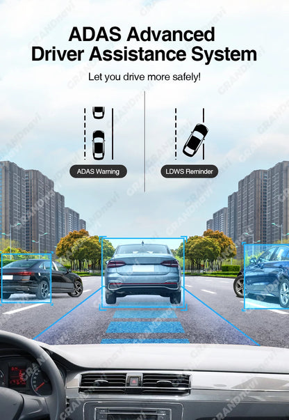 Car DVR Camera USB Full HD720P ADAS Dash Cam Video Recorder Night Vision For Universal Android Car Radio Navigation
