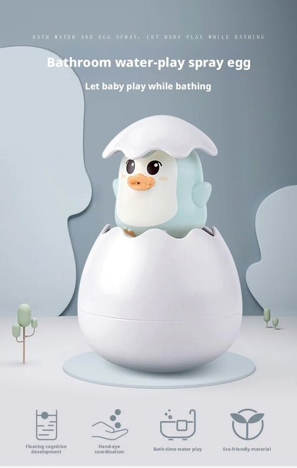 Baby Bathing Toy Kids Cute Duck Penguin Dinosaur Egg Water Spray Sprinkler Bathroom Sprinkling Shower Swimming Water Toys Gifts