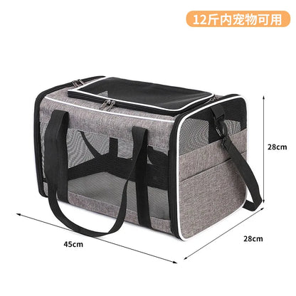 Large Capacity Mesh Breathable Pet Bag Outdoor Portable Cat Backpack Breathable Mesh Pet Travel Carrier Cats Daily Outdoor Use
