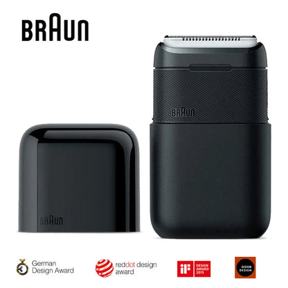 Braun Electric Shaver Series X M1012 Portable Mini Shaver Wet Dry Double Use Rechargeable Electric Travel Razor Washable