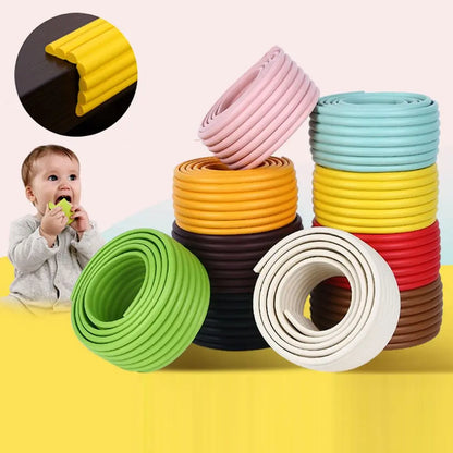 Kids Collision Cushion Foam Bumper Free Tape 2m Baby Safety Desk Edge Guard Strip Table Corner Protector