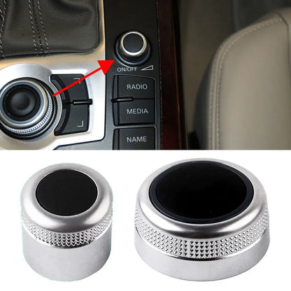 For Audi A6 C6 S6 Allroad Q7 A8 S8 Multimedia MMI Volume Knob Rotary Button Switch Setting Navigation Main Menu Switch Cover