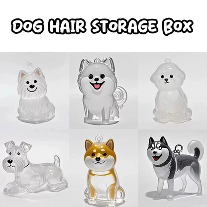New Clear Puppy Hair Memorial Keepsake Capsule Pet's Dog Fur Container DIY Pendant Keychain Decor Pet Lovers Home Display Gifts
