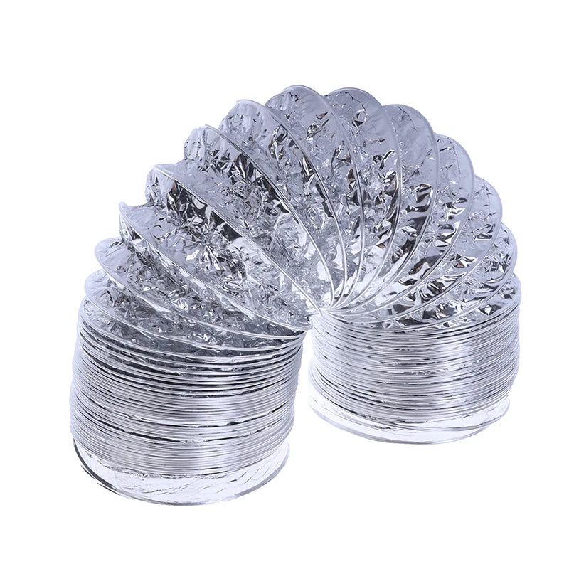 4inch Ventilator Pipe Aluminum Tube Air Ventilation Hose Flexible Exhaust Duct 2M