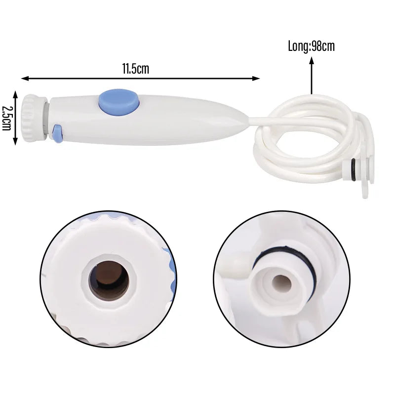 Water Flosser Handle Mouth Teeth Irrigator Hose Handle Tooth Care Replacement for WP-100 Home Water Flosser Handle Accessories