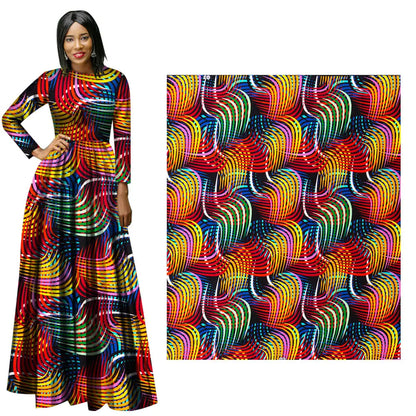 Veritablewax Africa Ankara Prints Batik Wax Fabric DIY Textile Nigeria African Polyester Fabric Dress Sewing Tissu Craft 6 yards