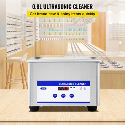 SucceBuy 800ml Ultrasonic Cleaner Portable Cleaning Washing Machine 35W Mini Lave-Dishes Ultrasound Bath Sonic Home Appliance