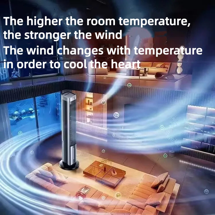 Portable Air Conditioner Fan, Personal Evaporative Cooler with Water Tank & Ice Pack, Quiet 3-Speed Tower Cooling Fan Mobile