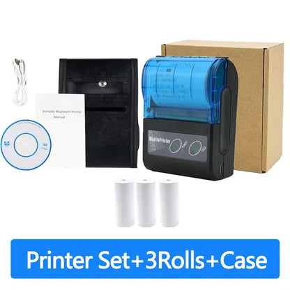 58mm Mini Portable Thermal Printer Receipt Mobile Wireless Bluetooth Ticket Bill Printer For Printing Labels/Tickets Receipt