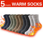 3 Pairs Winter Thick Towel Men's Socks Man's Outdoor Sports Long Socks Cold Resistant Frost Proof Snow Socks For Man Gift 39-44