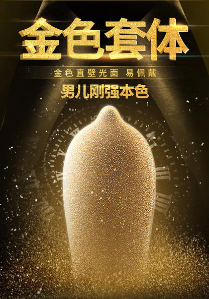 Golden Color Delayed Ejaculation Condoms For Men Reduce Sensitivity Long Lasting Latex Condom Penis Sleeve Dick Cook Sex Shops