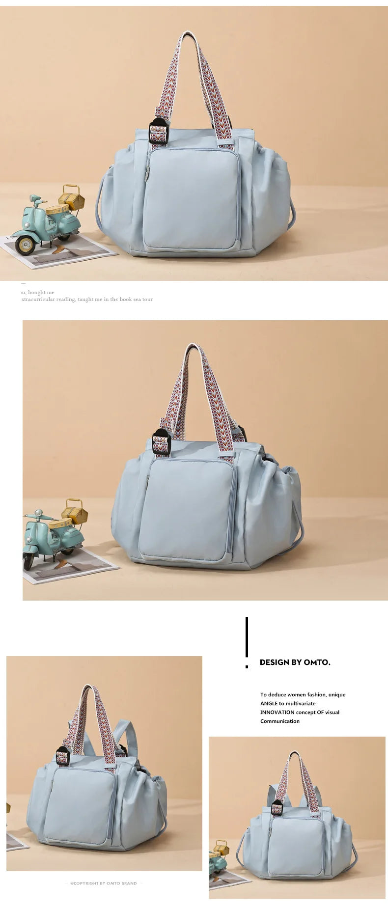 Baby Diaper Bag Multi-pocket Travel Duffel Bags Foldable Gym Bag Women Hand Luggage Airport Bags Mom Stroller Maternity Totes
