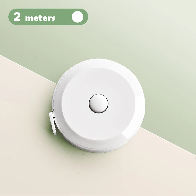 2 Meter Soft Tape Measure Scale Body Sewing Flexible Tailor Ruler Centimeter Inch Portable Retractable Self-Lock Measuring Tape
