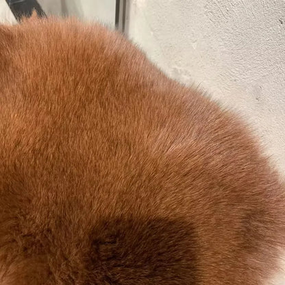 Short Coat Women Faux Fur Fox Coats Jackets Turn Down Collar Coat Thick Y2k Streetwear Jacket Work Outerwear Autumn Winter 2025
