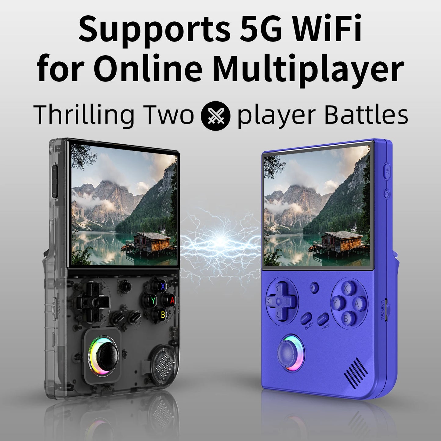 Anbernic RG40XXV Retro Handheld Game Console 4'' IPS Screen Linux RGB Joystick Video Player Supports 5G WIFI Streaming HD-Output