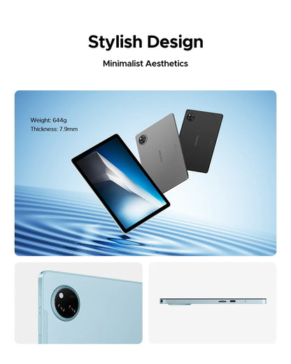 DOOGEE Tab A9 Pro+ Tablet PC Android 15 Dual Speakers 11'' Screen 30GB RAM (6GB+24G) 128GB 8580mAh Battery Widevine L1 Smart Pad
