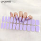 20/22Tips UV Semi cured Gel Nail Stickers Waterproof Long Lasting Full Gel Nail Wraps Press On Nail Decal DIY Manicure