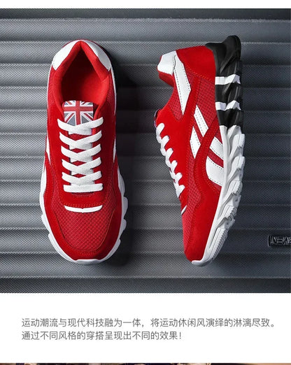 Brand Trend Size 38-48 Men's Wear-resistant Cushioning Thick-soled Fitness Sneakers Outdoor Breathable Running Shoes for Men