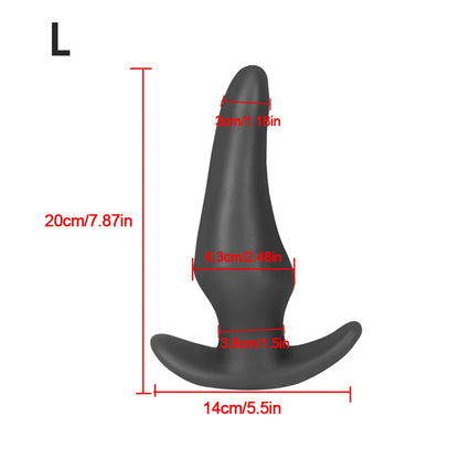 Soft Anal Plugs for Gay Men Prostate Massage Liquid Silicone 35-80mm Huge Butt Plug Anal Training Comfortable To Wear But Plug