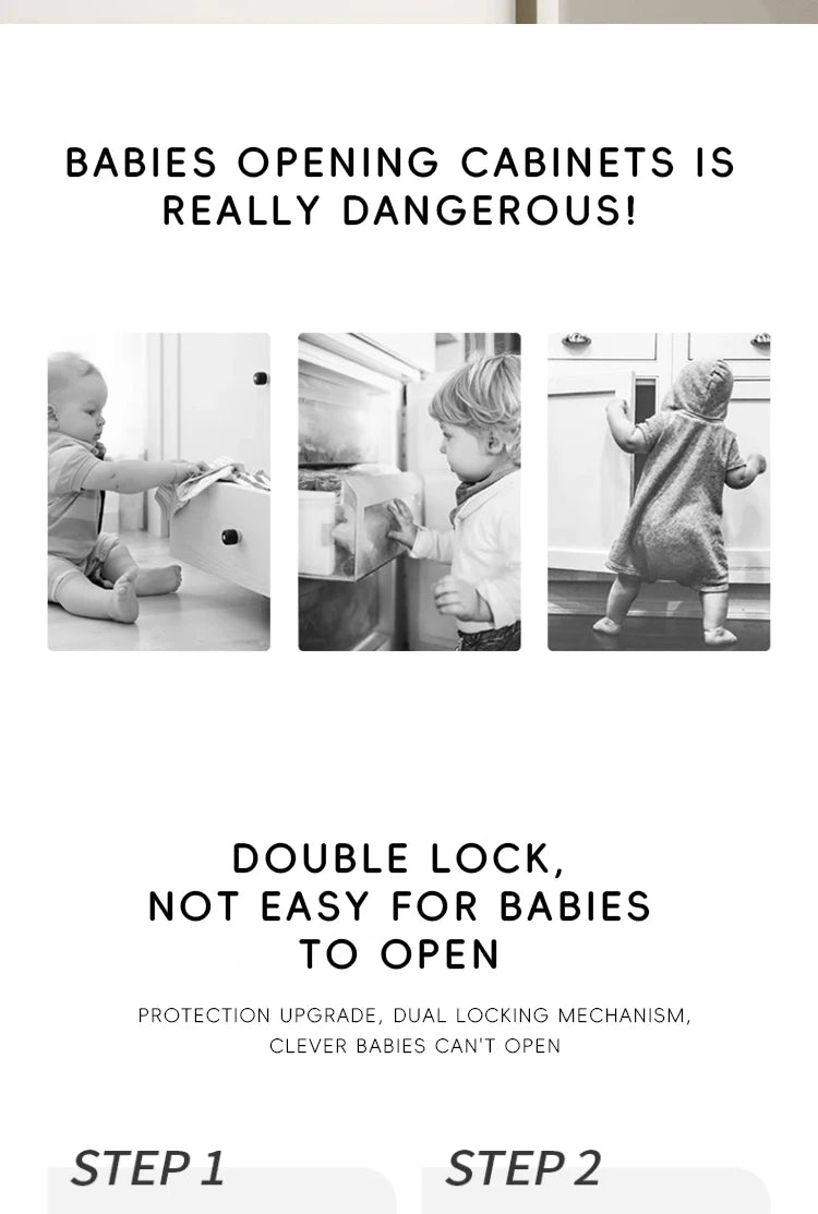 Baby Safety Lock Drawer Child Safety Cabinet Locks Adhesive Cabinet For Drawer Door Latches Baby Safe Straps Child Door Security