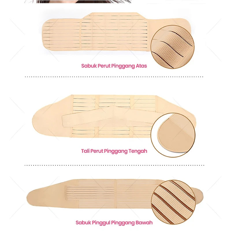 3In1 Corset Postpartum Band Pregnant Women Tummy Belly Peis Belt Wrap Waist Trainer Recovery Bandage Strap Body Shaper