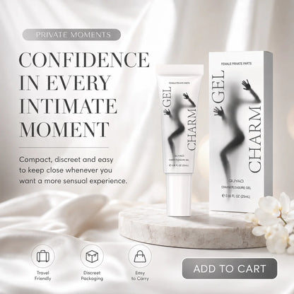 Women's Intimate Pleasure Gel 25ml, External Sensation Enhancing Gel for Couples, Foreplay, Sensual Care & Discreet Travel