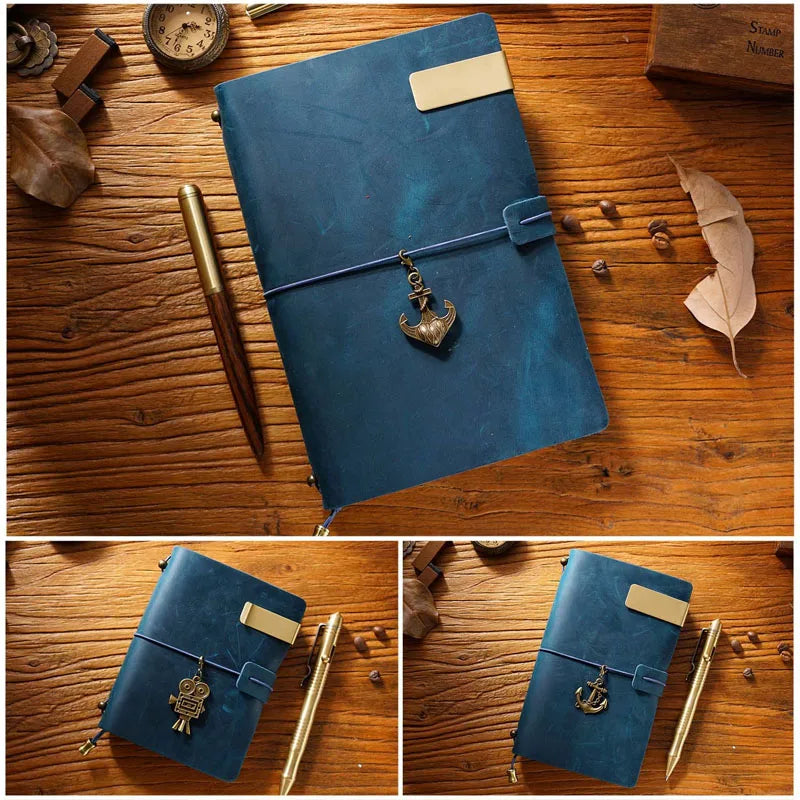 Fromthenon Leather TN Travel Notebook Handbook Diary First Layer Cowhide Diary Handbook Notes Handmade Loose-leaf Notebook