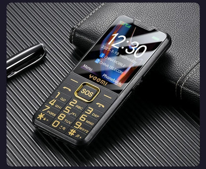 YEEMI K3 4G Feature Keypad Phone 2.6 Inch Dual SlM Big Button Loud Volume for Elderly 2500mAh FM Radio Hebrew Keyboard SOS Video