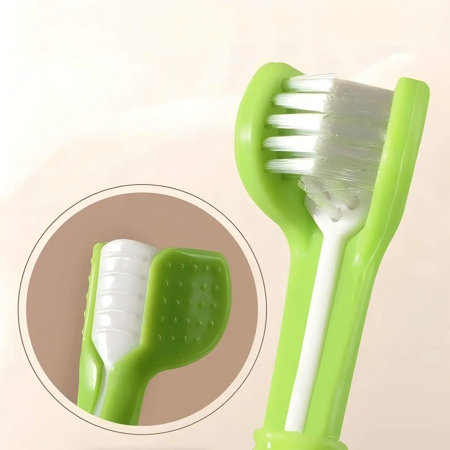 1Pc Pet Toothbrush Dog Cleaning Mouth Toothbrush Three Sided Multiangle Cleaning Tartar Teeth Health Care Tool Pet Supplies