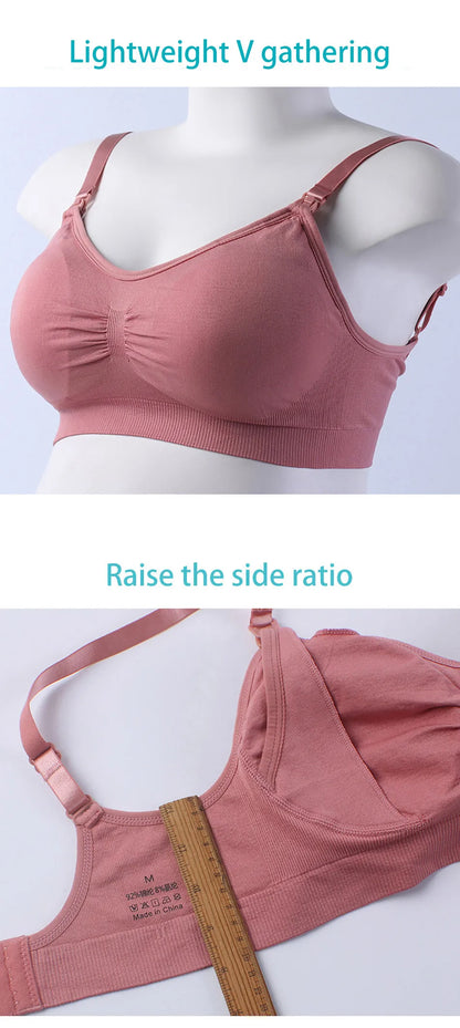 Breathable Maternity Pregnant Bras Comfort Breastfeeding Sleep Bralette Women Wireless Seamless Nursing Underwear