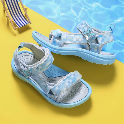 Summer Children Sandals Baby Girls Toddler Soft Non-slip Princess Shoes Baby Cute Pearl Princess Dance  Kids Performance Prop