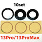 AliSunny 10pcs Back Camera Glass for iPhone 7 8 Plus 6 6S 6Plus 7Plus X XR XS Max 11 12 Rear Cover Lens 3M Sticker Holder Parts