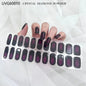 20/22Tips UV Semi cured Gel Nail Stickers Waterproof Long Lasting Full Gel Nail Wraps Press On Nail Decal DIY Manicure