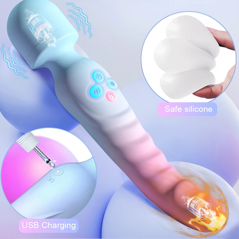 Powerful AV Vibrator for Women G Spot Dildos Magic Wand Clitoris Stimulator Female Vagina Massager Adults Sex Toys for Woman