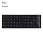 Non-slip English Arabic Keyboard Stickers Wear-resistant Laptop Keyboard Stickers Russian Letter Deutsch Spanish Alphabet Layout
