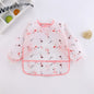 Waterproof Full Sleeve Baby Bibs Children Apron Long Sleeve Feeding Smock Kids Eating Breastplate Infant Scarf Clothing
