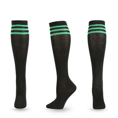 Unisex Compression Socks Football Socks Non-slip Long Tube Knee High Stockings Socks Striped Soccer Socks Running Sports Socks